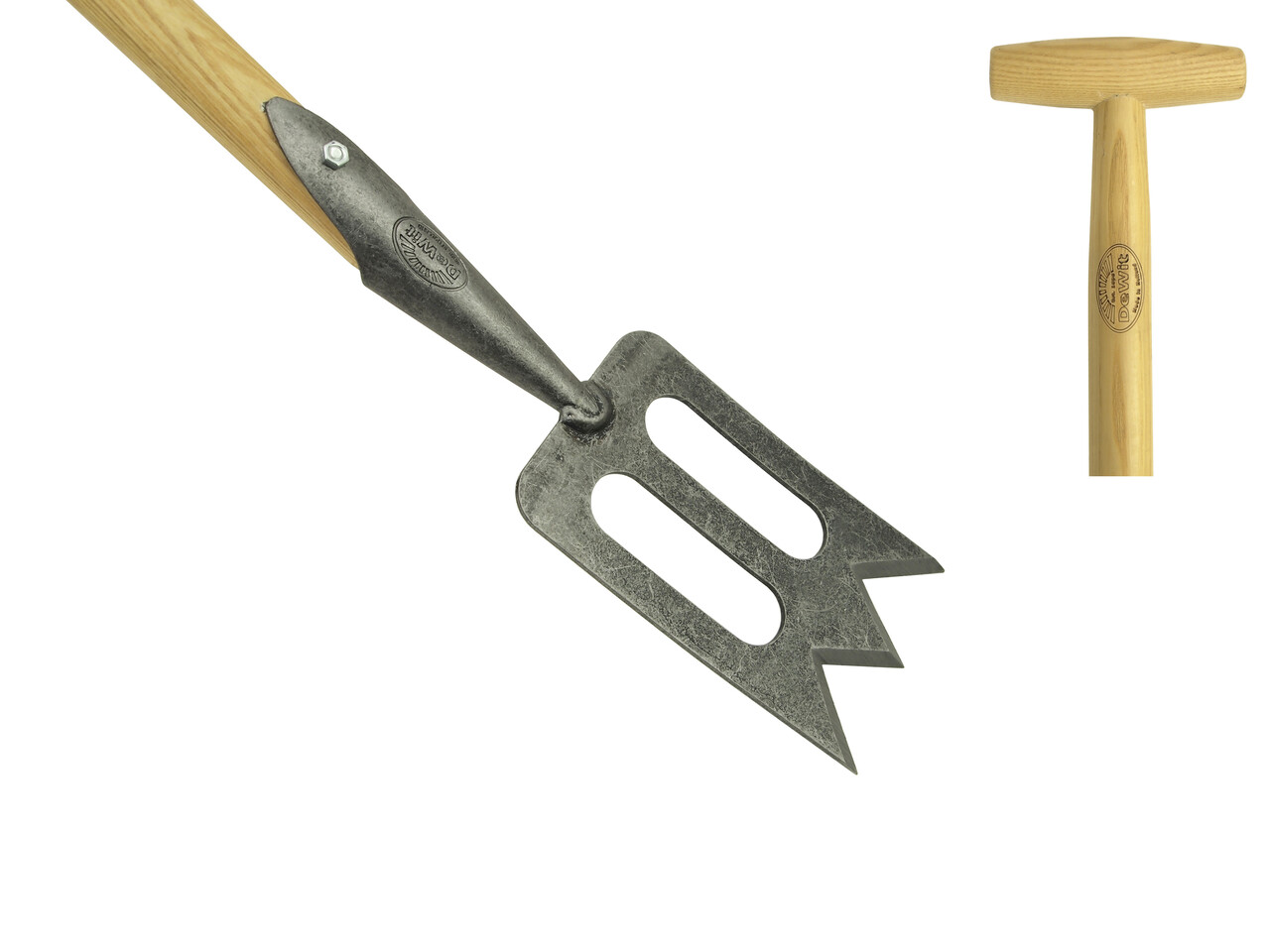 De Wit De Wit Midispork met huis en essen houten steel De Wit De Wit Midispork met huis en essen houten steel