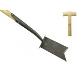 De Wit De Wit Verplantspade met opstapjes en houten steel van 750mm