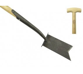 De Wit De Wit Verplantspade met opstapjes en houten steel van 750mm De Wit De Wit Verplantspade met opstapjes en houten steel van 750mm