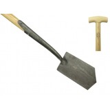 De Wit De Wit zwanehals puntspade met  essen houten steel van 750 mm