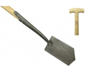 De Wit De Wit zwanehals puntspade met  essen houten steel van 750 mm De Wit De Wit zwanehals puntspade met  essen houten steel van 750 mm