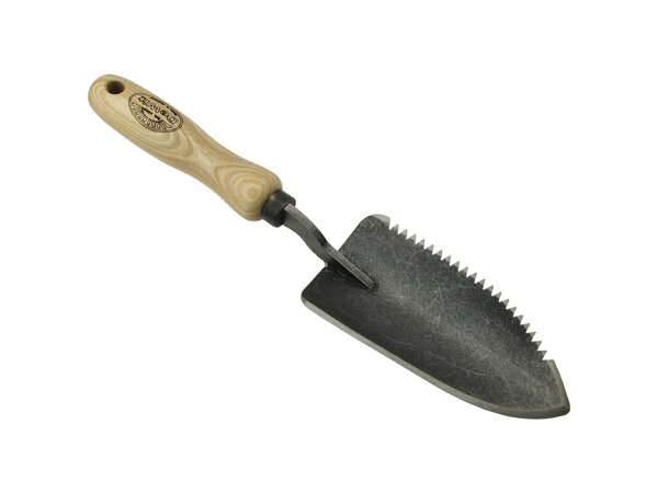 De Wit De Wit Plantschepje met kartelrand en essen houten handvat 140mm De Wit De Wit Plantschepje met kartelrand en essen houten handvat 140mm