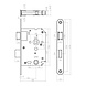 Intersteel Set loopslot / toiletslot rvs met deurkruk Ton basic op rozet 38x38mm nikkel mat Intersteel Set loopslot / toiletslot rvs met deurkruk Ton basic op rozet 38x38mm nikkel mat