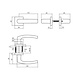 Intersteel Set loopslot / toiletslot zwart met deurkruk Denham op rozet 50x50mm zwart Intersteel Set loopslot / toiletslot zwart met deurkruk Denham op rozet 50x50mm zwart