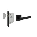 Intersteel Set loopslot / toiletslot zwart met deurkruk Hera op rozet 55x55mm zwart Intersteel Set loopslot / toiletslot zwart met deurkruk Hera op rozet 55x55mm zwart