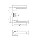 Intersteel Set loopslot / toiletslot wit met deurkruk Hera op rozet 55x55mm wit Intersteel Set loopslot / toiletslot wit met deurkruk Hera op rozet 55x55mm wit