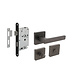 Intersteel Set loopslot / toiletslot zwart met deurkruk Hera op rozet 55x55mm antraciet grijs Intersteel Set loopslot / toiletslot zwart met deurkruk Hera op rozet 55x55mm antraciet grijs