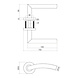 Intersteel Set loopslot / toiletslot wit met deurkruk Lisa/90° basic op rozet ø53x9mm rvs Intersteel Set loopslot / toiletslot wit met deurkruk Lisa/90° basic op rozet ø53x9mm rvs