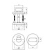 Intersteel Set loopslot / toiletslot wit met deurkruk Jupiter op rozet ø53x8mm rvs Intersteel Set loopslot / toiletslot wit met deurkruk Jupiter op rozet ø53x8mm rvs