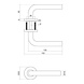 Intersteel Set loopslot / toiletslot wit met deurkruk Recht op rozet ø53x9mm rvs Intersteel Set loopslot / toiletslot wit met deurkruk Recht op rozet ø53x9mm rvs