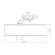 Intersteel Deurdranger 120 + schaararm 207x55x40 zwart Intersteel Deurdranger 120 + schaararm 207x55x40 zwart