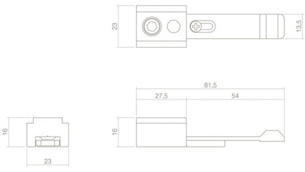 Intersteel Vastzetinrichting 190 tbv glijarm - deurdrangers Intersteel Vastzetinrichting 190 tbv glijarm - deurdrangers