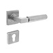 Intersteel Deurkruk Baustil op rozet verdekt 53x53x8mm met nokken rvs Intersteel Deurkruk Baustil op rozet verdekt 53x53x8mm met nokken rvs
