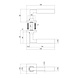 Intersteel Deurkruk Baustil op rozet verdekt 53x53x8mm met nokken rvs Intersteel Deurkruk Baustil op rozet verdekt 53x53x8mm met nokken rvs