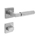 Intersteel Deurkruk Baustil op rozet verdekt 53x53x8mm met nokken rvs Intersteel Deurkruk Baustil op rozet verdekt 53x53x8mm met nokken rvs