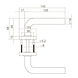 Intersteel Deurkruk Luzern op rozet verdekt ø53x10mm rvs Intersteel Deurkruk Luzern op rozet verdekt ø53x10mm rvs