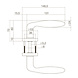 Intersteel Deurkruk Jupiter op rozet verdekt ø53x10mm rvs Intersteel Deurkruk Jupiter op rozet verdekt ø53x10mm rvs