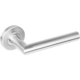 Intersteel Deurkruk Niesen op rozet verdekt ø53x8mm met nokken rvs