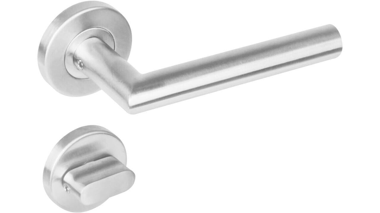 Intersteel Deurkruk Niesen op rozet verdekt ø53x8mm met nokken rvs