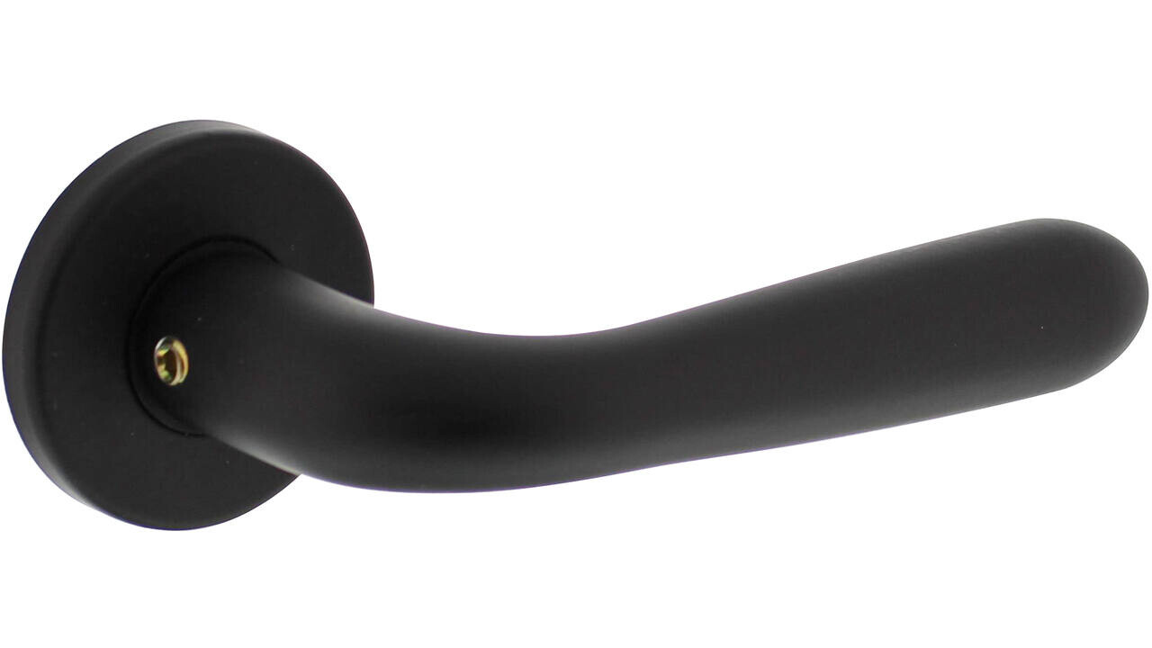 Intersteel Deurkruk Merredin met rozet verdekt ø50x7mm met nokken zwart