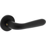 Intersteel Deurkruk Merredin met rozet verdekt ø50x7mm met nokken zwart
