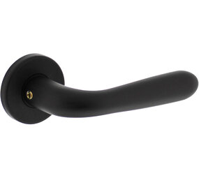 Intersteel Deurkruk Merredin met rozet verdekt ø50x7mm met nokken zwart