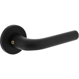 Intersteel Deurkruk Eucla met rozet verdekt ø50x7mm met nokken zwart