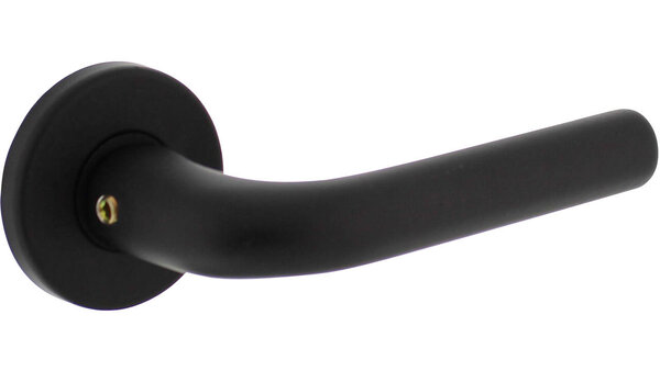 Intersteel Deurkruk Eucla met rozet verdekt ø50x7mm met nokken zwart