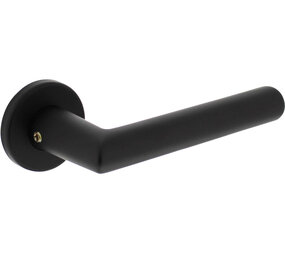 Intersteel Deurkruk Broome met rozet verdekt ø50x7mm met nokken zwart