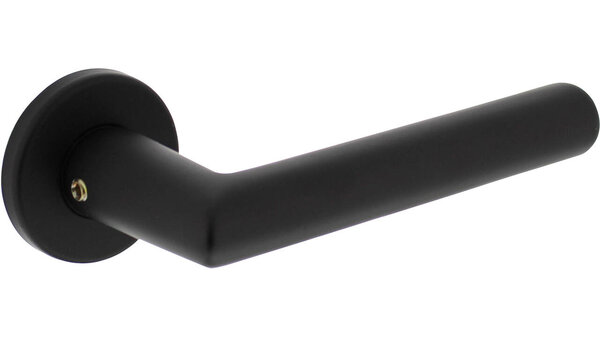 Intersteel Deurkruk Broome met rozet verdekt ø50x7mm met nokken zwart