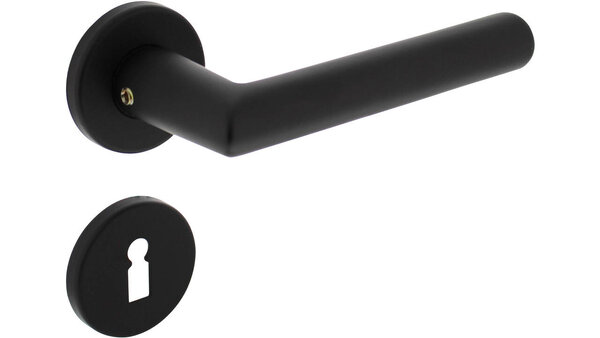 Intersteel Deurkruk Broome met rozet verdekt ø50x7mm met nokken zwart