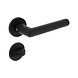 Intersteel Deurkruk Broome met rozet verdekt ø50x7mm met nokken zwart