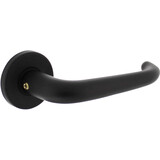 Intersteel Deurkruk Cue met rozet verdekt ø50x7mm met nokken zwart