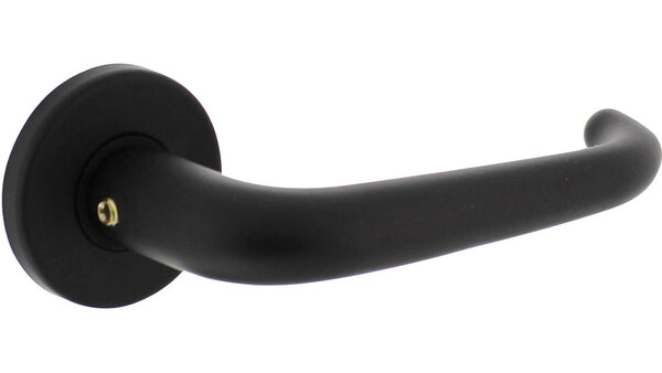 Intersteel Deurkruk Cue met rozet verdekt ø50x7mm met nokken zwart