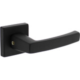 Intersteel Deurkruk Moora met rozet verdekt 50x50x10mm met nokken zwart