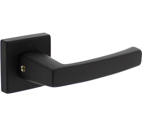 Intersteel Deurkruk Moora met rozet verdekt 50x50x10mm met nokken zwart