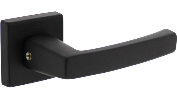 Intersteel Deurkruk Moora met rozet verdekt 50x50x10mm met nokken zwart