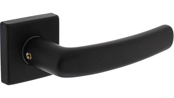Intersteel Deurkruk Denham met rozet verdekt 50x50x10mm met nokken zwart