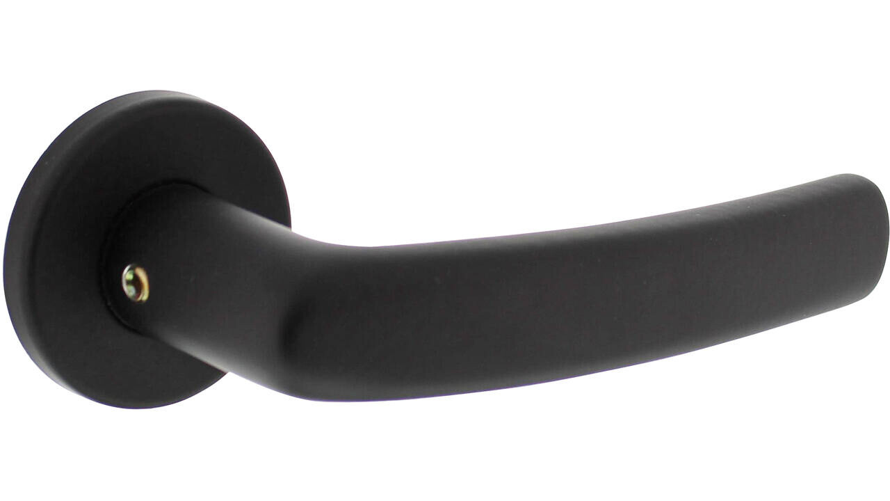 Intersteel Deurkruk Denham met rozet verdekt ø50x7mm met nokken zwart