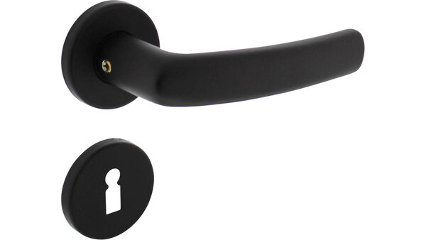 Intersteel Deurkruk Denham met rozet verdekt ø50x7mm met nokken zwart