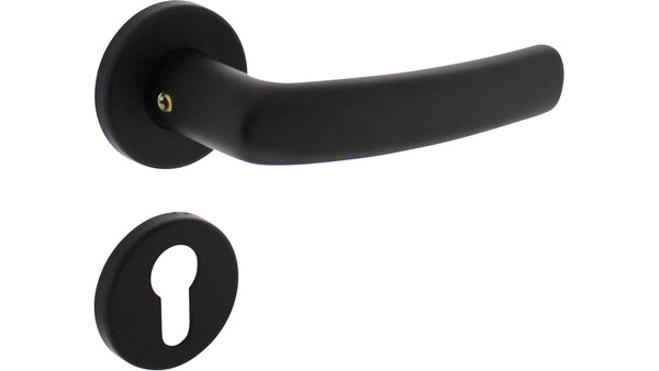 Intersteel Deurkruk Denham met rozet verdekt ø50x7mm met nokken zwart