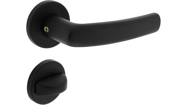 Intersteel Deurkruk Denham met rozet verdekt ø50x7mm met nokken zwart