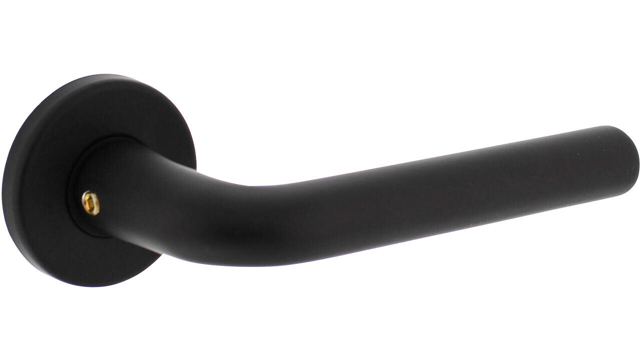 Intersteel Deurkruk Derby met rozet verdekt ø50x7mm met nokken zwart