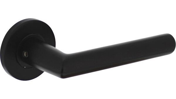 Intersteel Deurkruk Jura op rozet verdekt ø55x8mm met nokken zwart