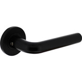 Intersteel Deurkruk Recht op rozet verdekt ø55x8mm met nokken zwart