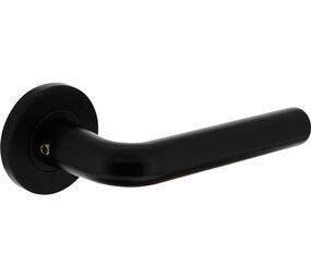 Intersteel Deurkruk Recht op rozet verdekt ø55x8mm met nokken zwart