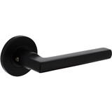 Intersteel Deurkruk Vlak/90° op rozet verdekt ø55x8mm met nokken zwart