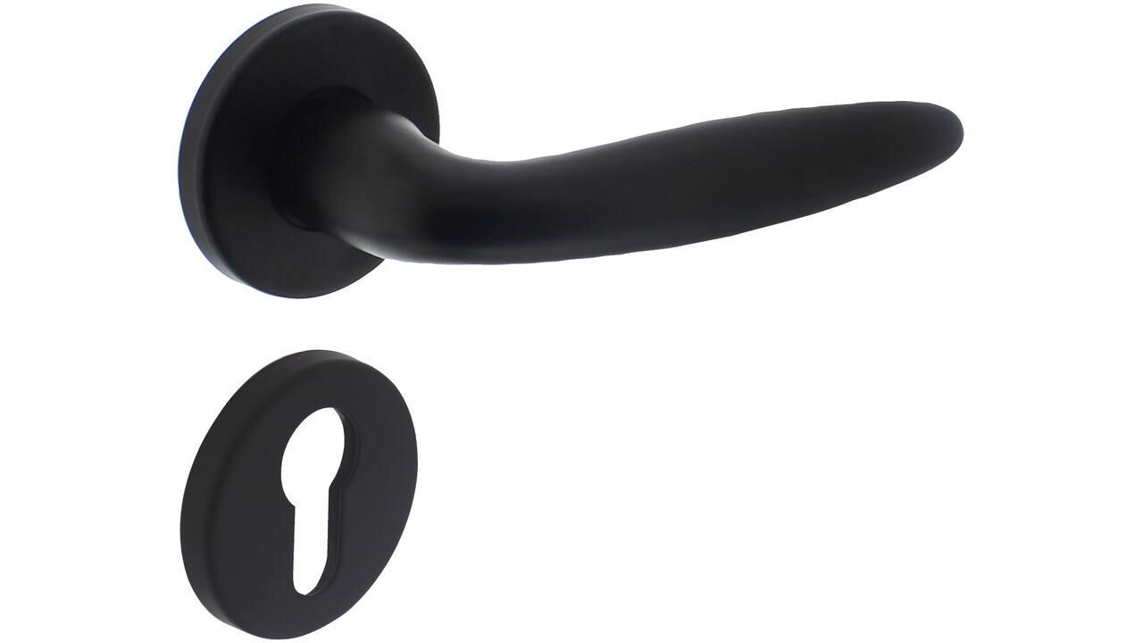 Intersteel Deurkruk Sigaar op rozet verdekt ø49x7mm zwart