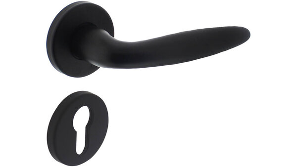 Intersteel Deurkruk Sigaar op rozet verdekt ø49x7mm zwart