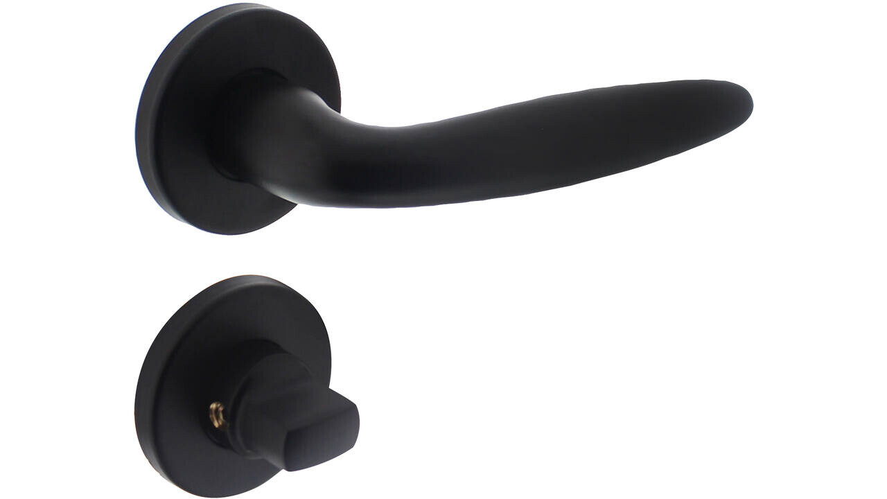 Intersteel Deurkruk Sigaar op rozet verdekt ø49x7mm zwart